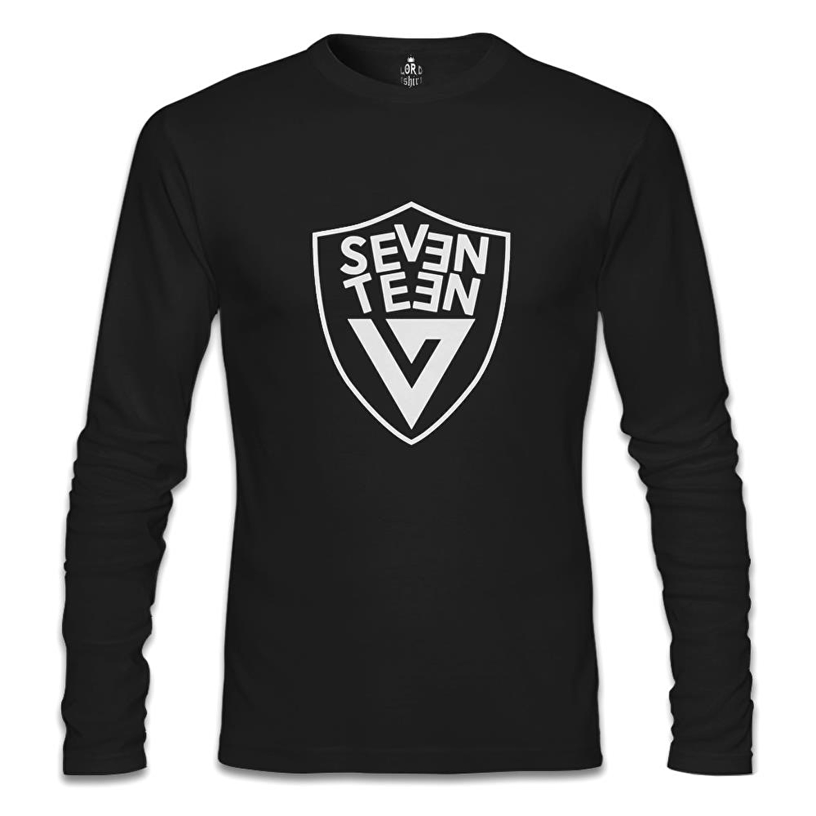Seventeen - Logo Arma Siyah Erkek Sweatshirt