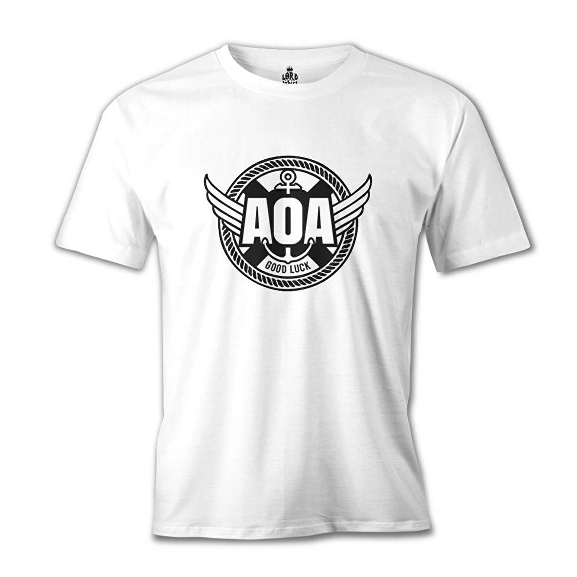 AOA - Good Luck Beyaz Erkek Tshirt
