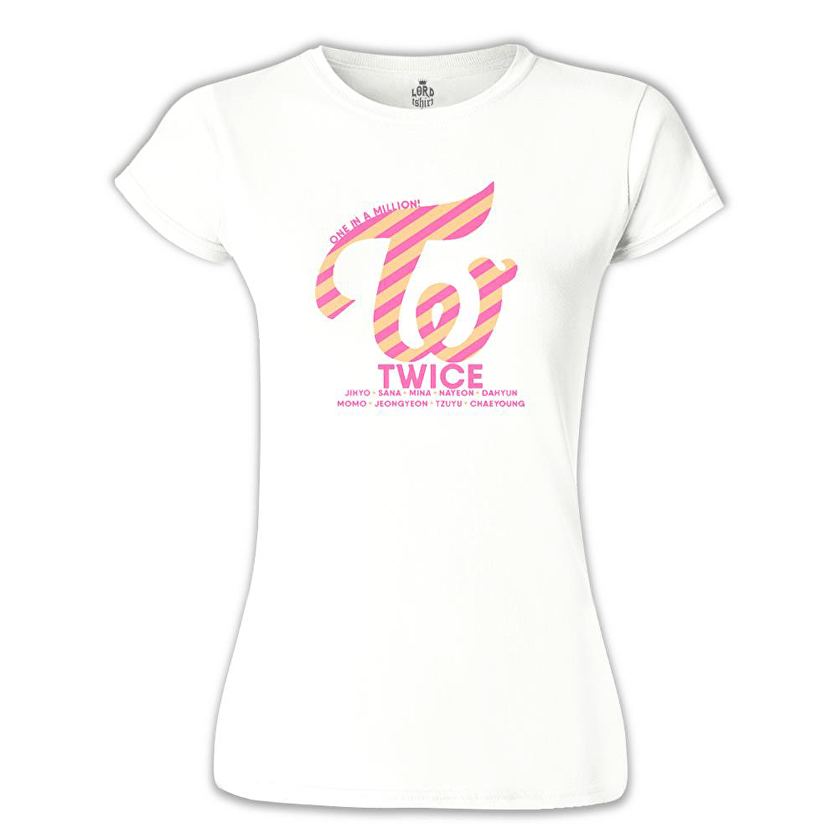 Twice - Logo Beyaz Bayan Tshirt