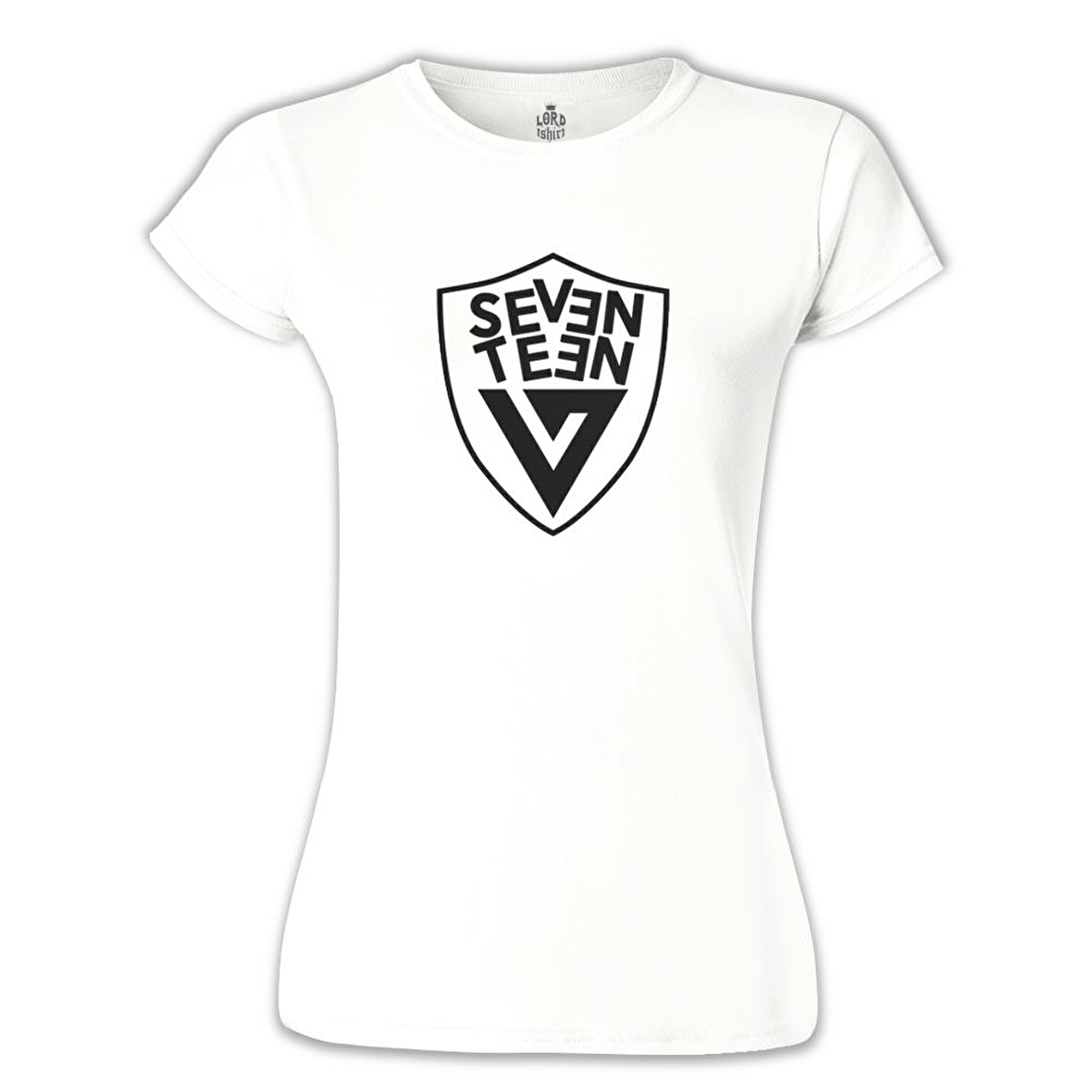 Seventeen - Logo Arma Beyaz Bayan Tshirt