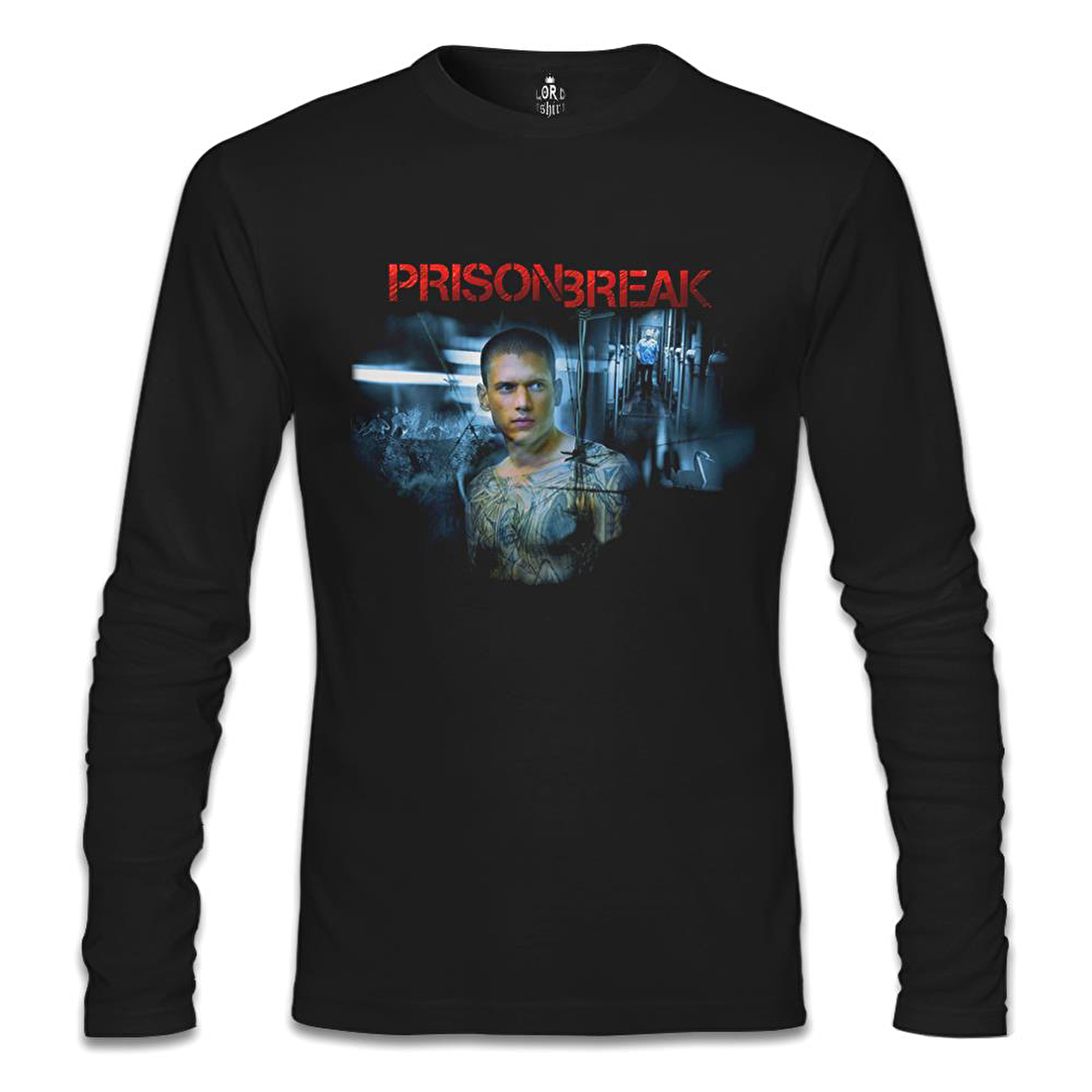 Prison Break - Night Break Siyah Erkek Sweatshirt