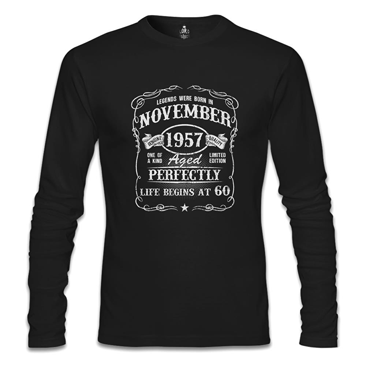 Burç - Born in November 60 Siyah Erkek Sweatshirt