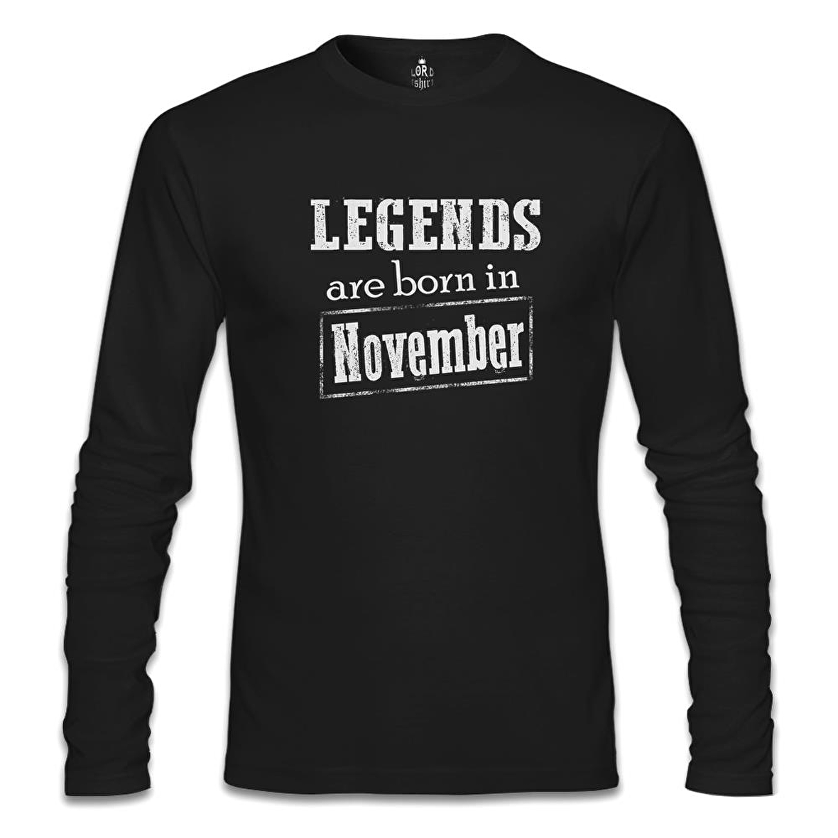 Burç - Born in November Vintage Siyah Erkek Sweatshirt
