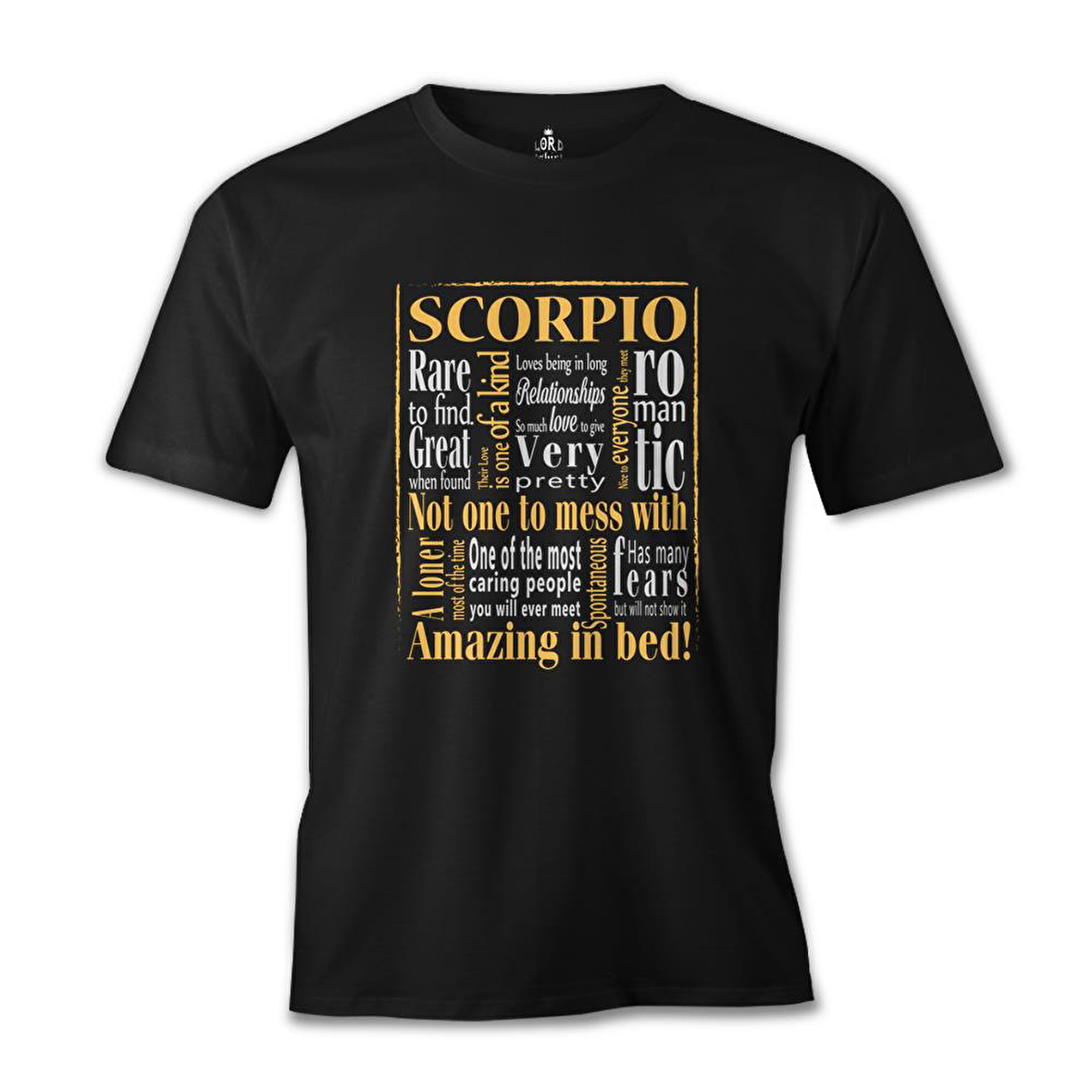 Burç - Scorpio Amazing Siyah Erkek Tshirt