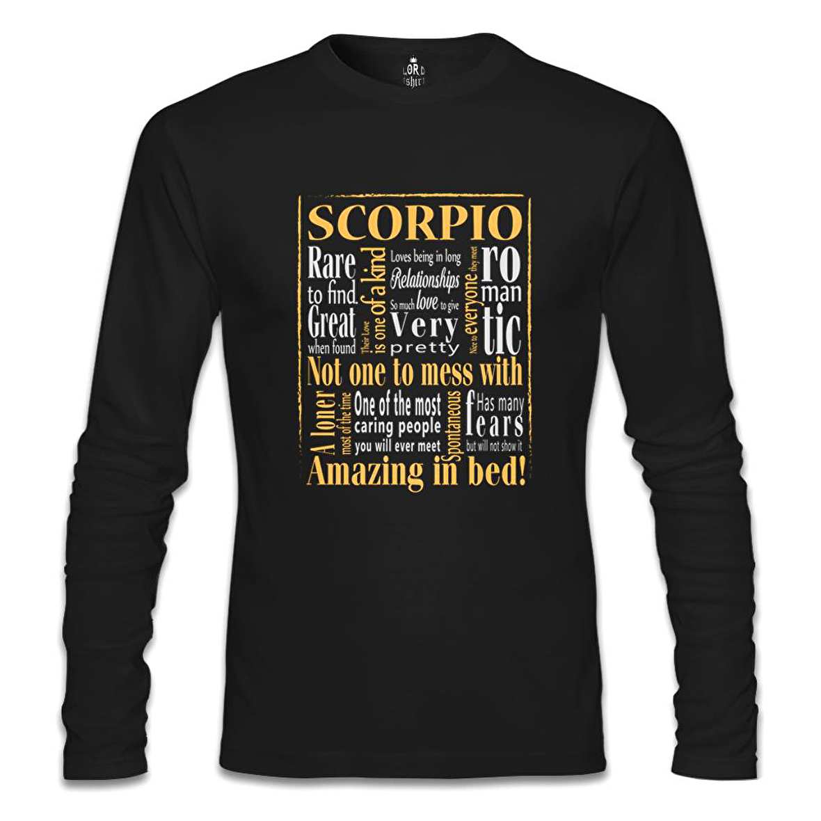 Burç - Scorpio Amazing  Siyah Erkek Sweatshirt