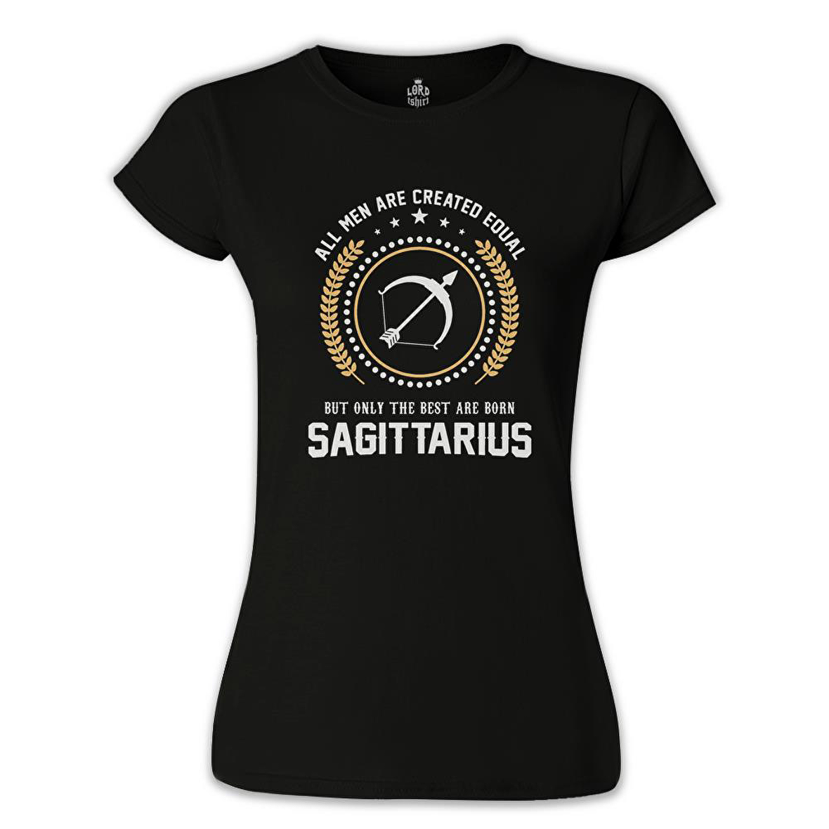 Burç - Sagittarius Siyah Bayan Tshirt