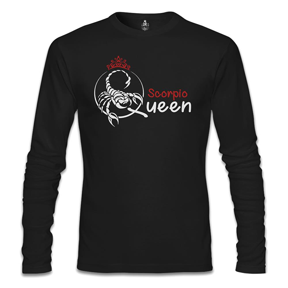 Burç - Scorpio Queen Siyah Erkek Sweatshirt