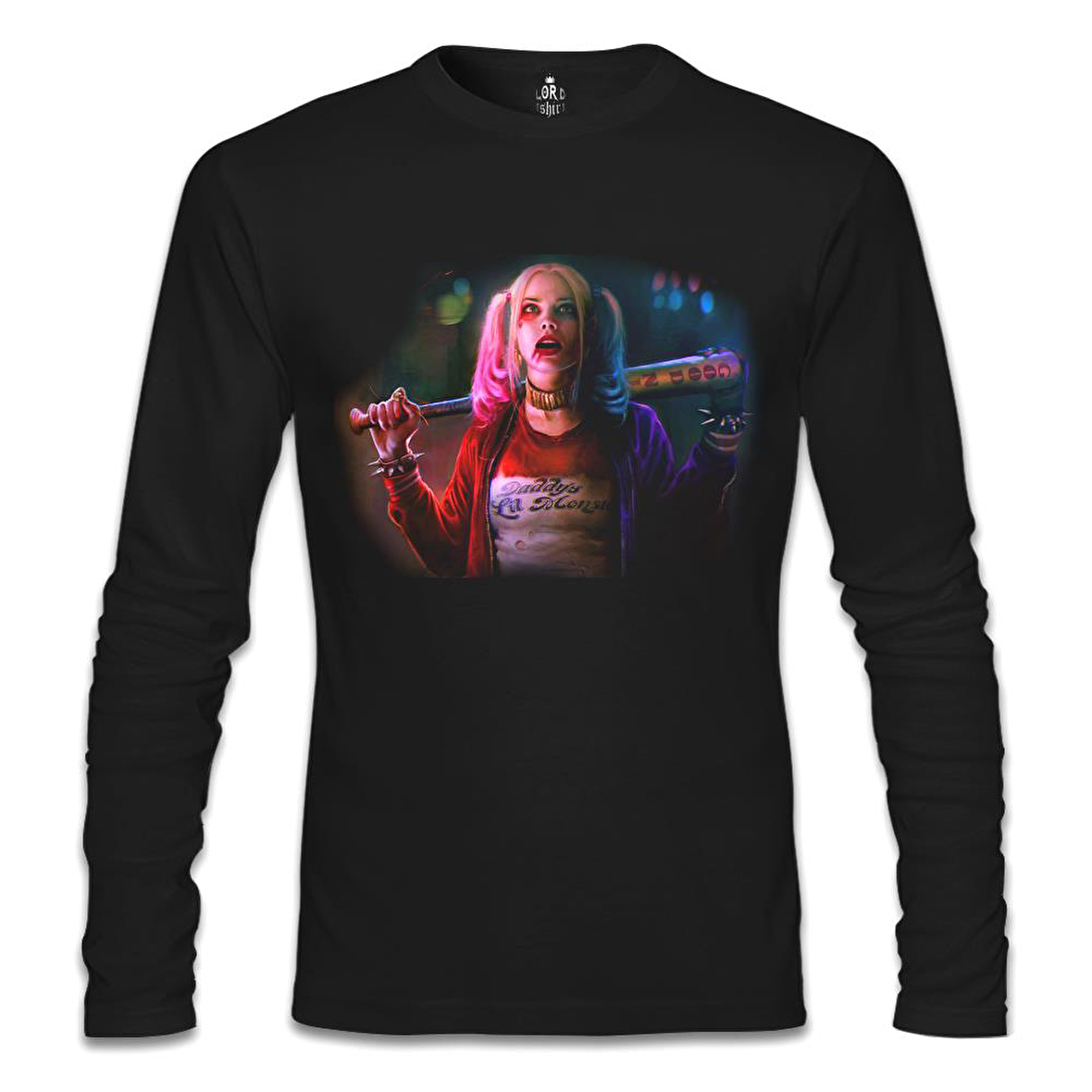 Suicide Squad - Daddy's Mons Siyah Erkek Sweatshirt