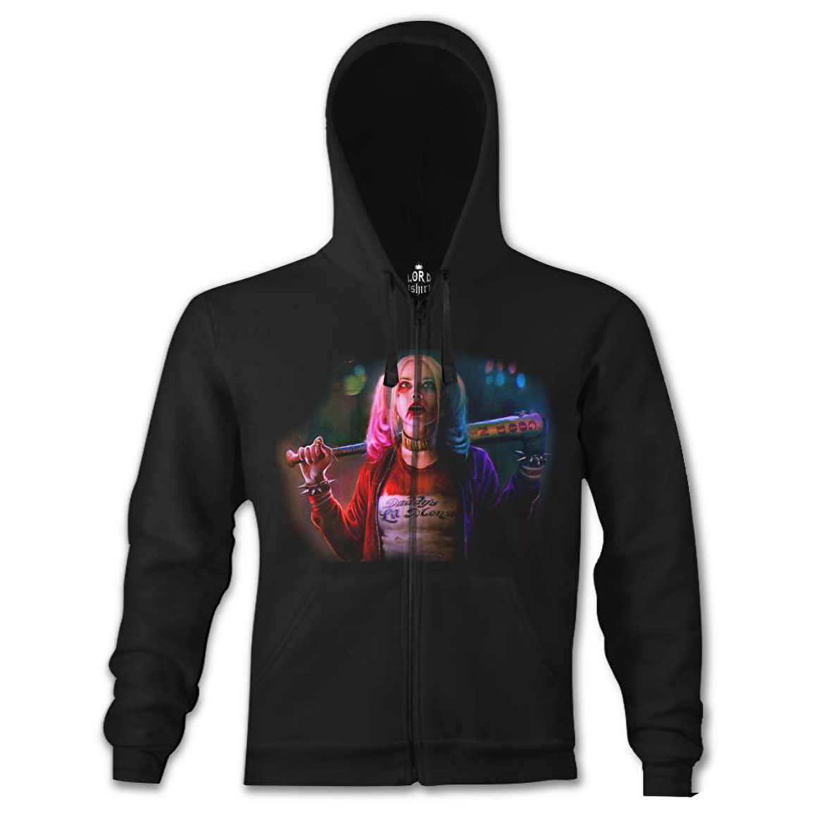 Suicide Squad - Daddy's Mons Siyah Erkek Kapşonlu