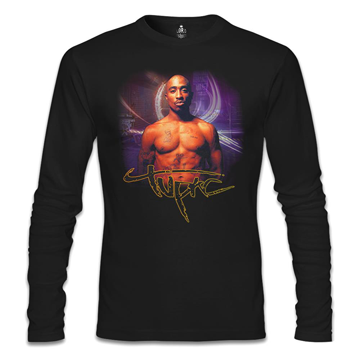 Tupac Shakur Siyah Erkek Sweatshirt