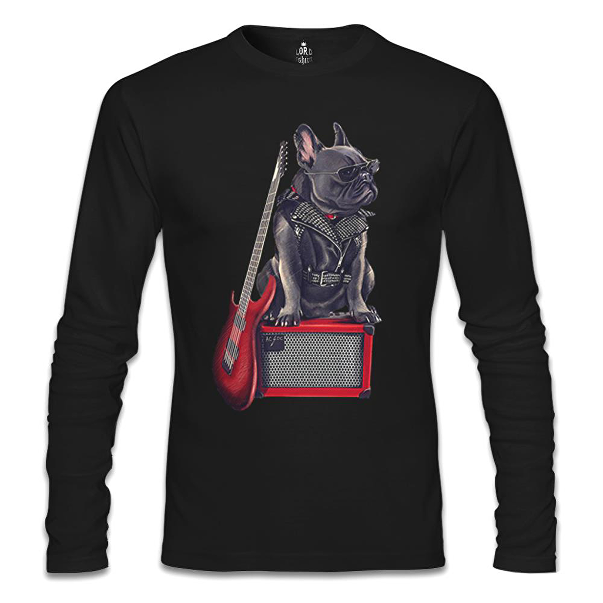 Rocker Dog Siyah Erkek Sweatshirt