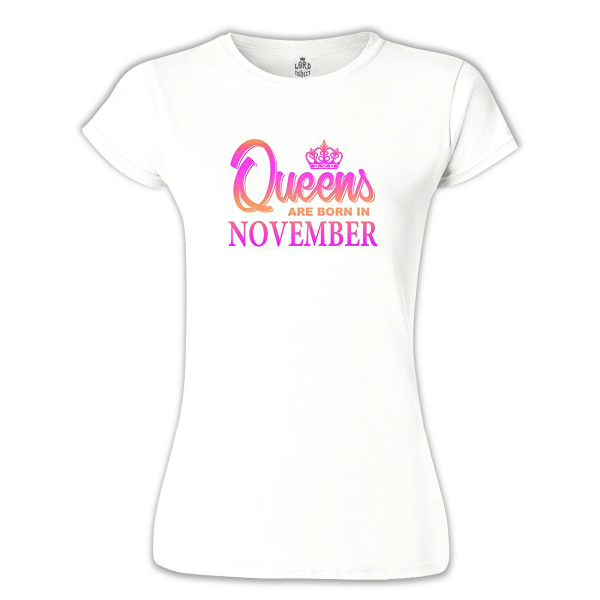 Burç - Queens are Born Beyaz Kadın Tshirt