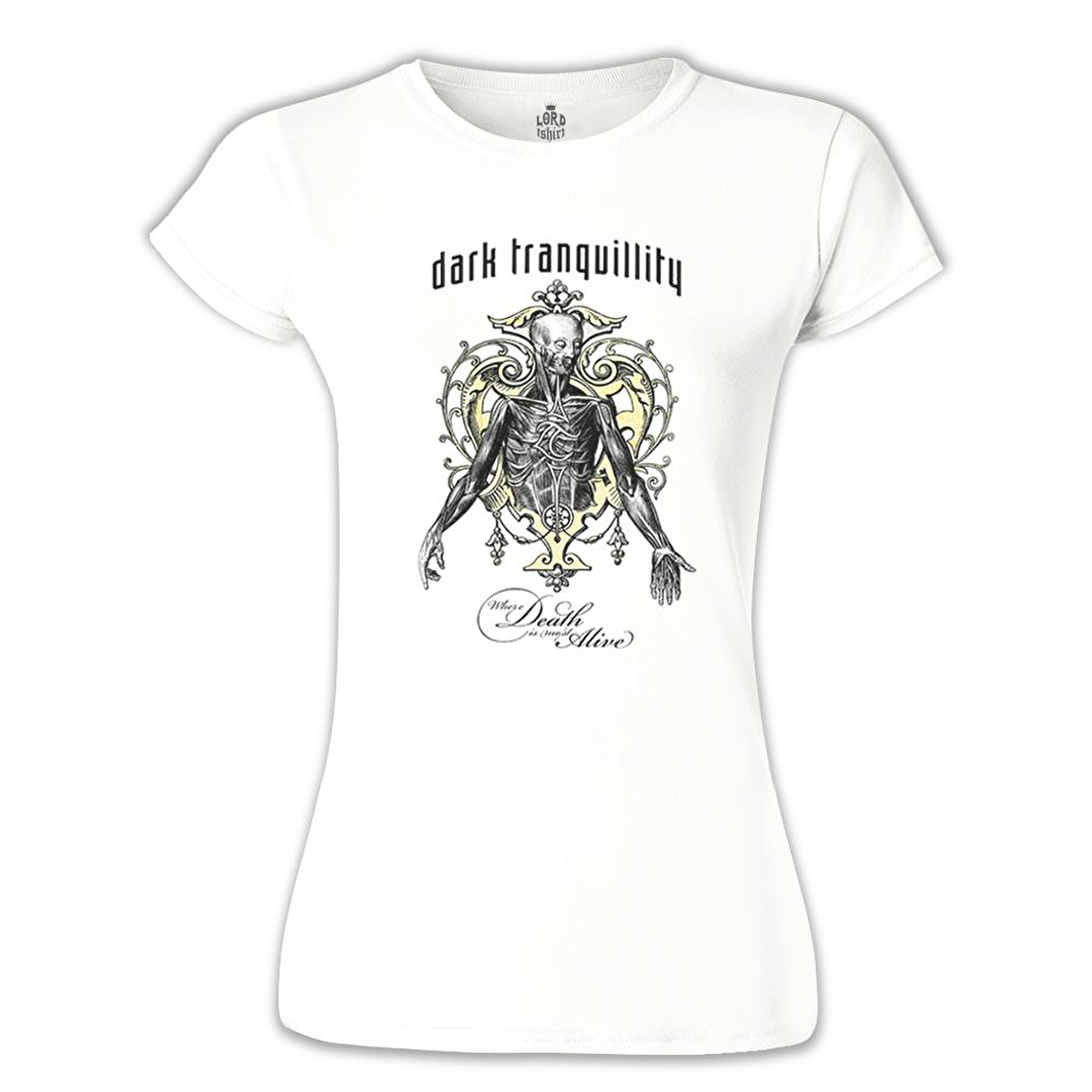 Dark Tranquillity - Death Alive Beyaz Bayan Tshirt
