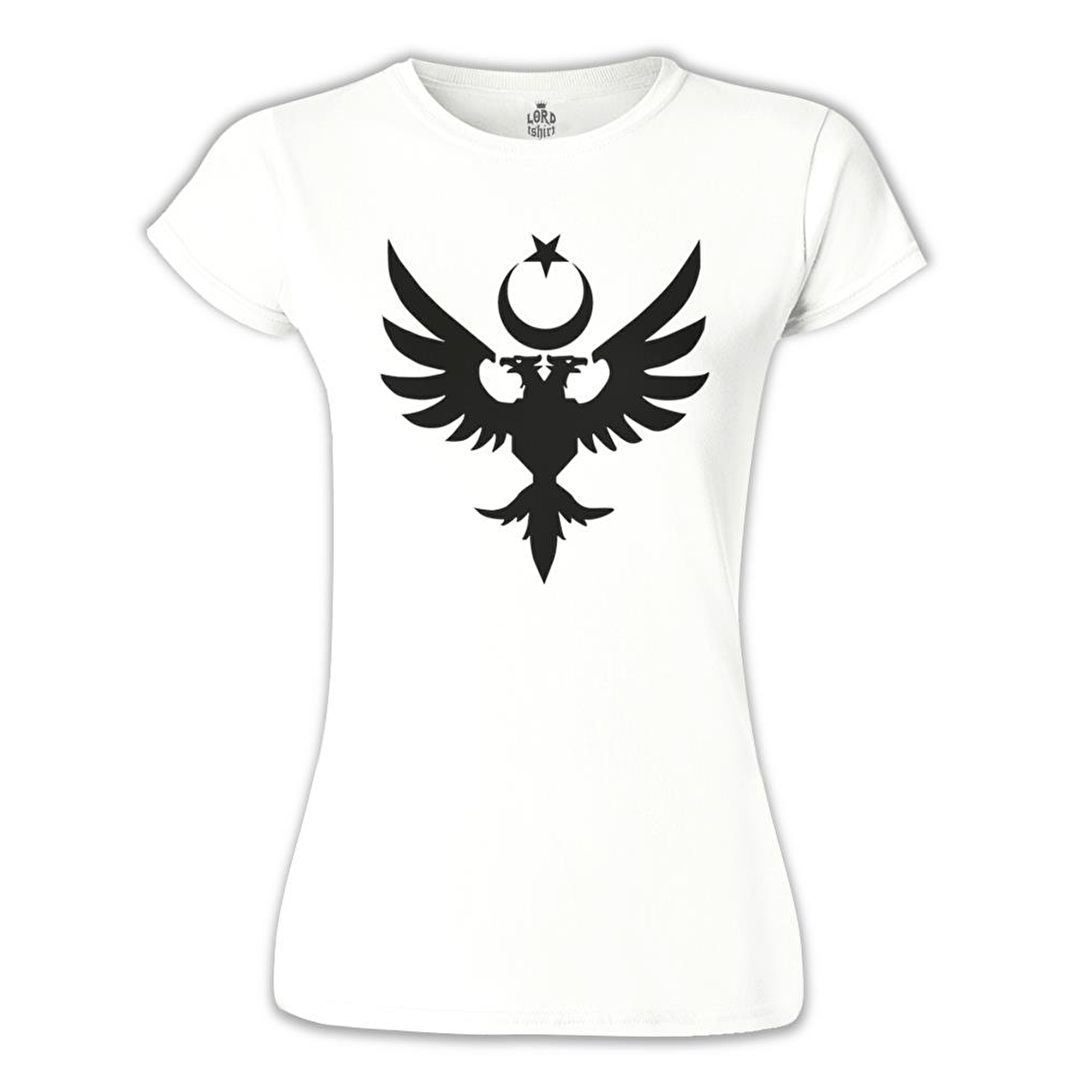 Arma - Çift Başlı Kartal Beyaz Bayan Tshirt