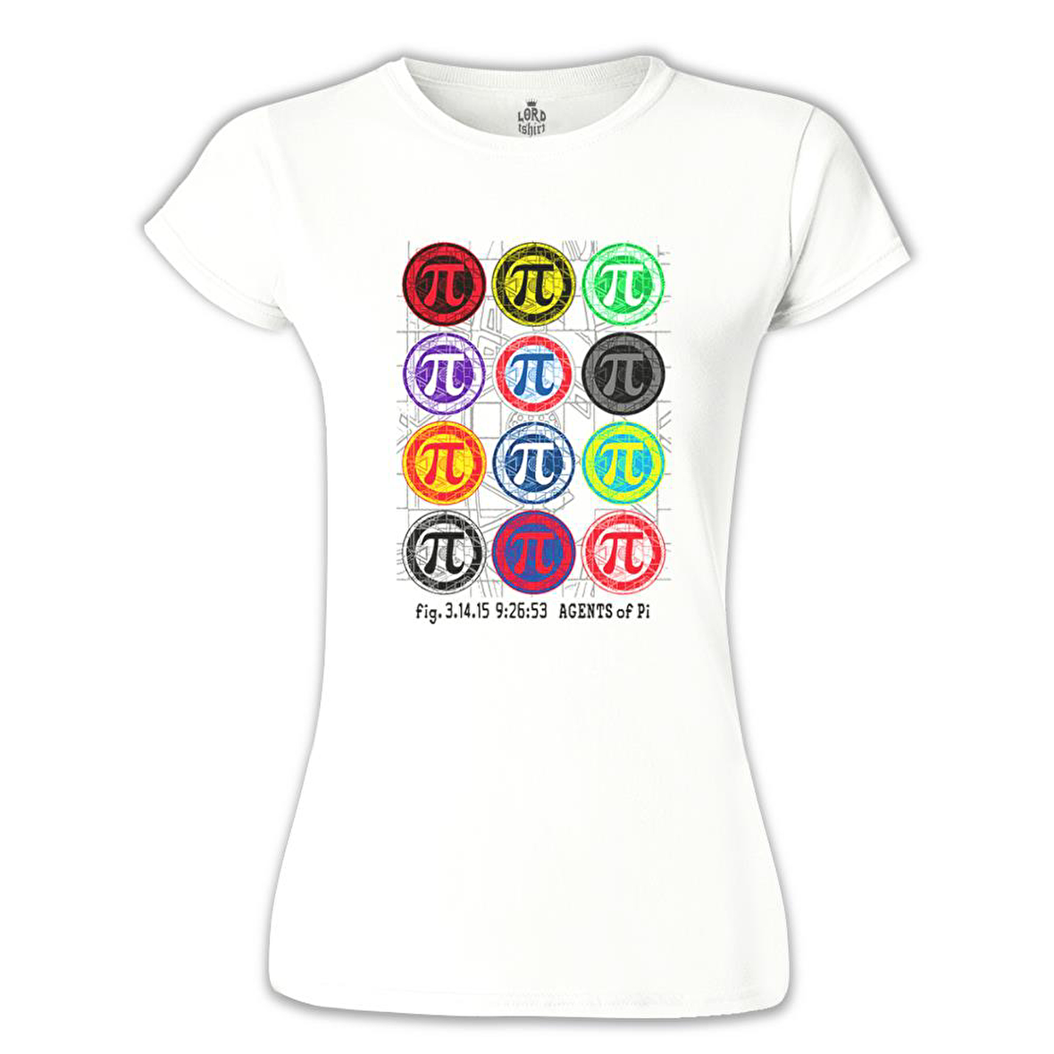 Matematik - Pi 20 Beyaz Bayan Tshirt