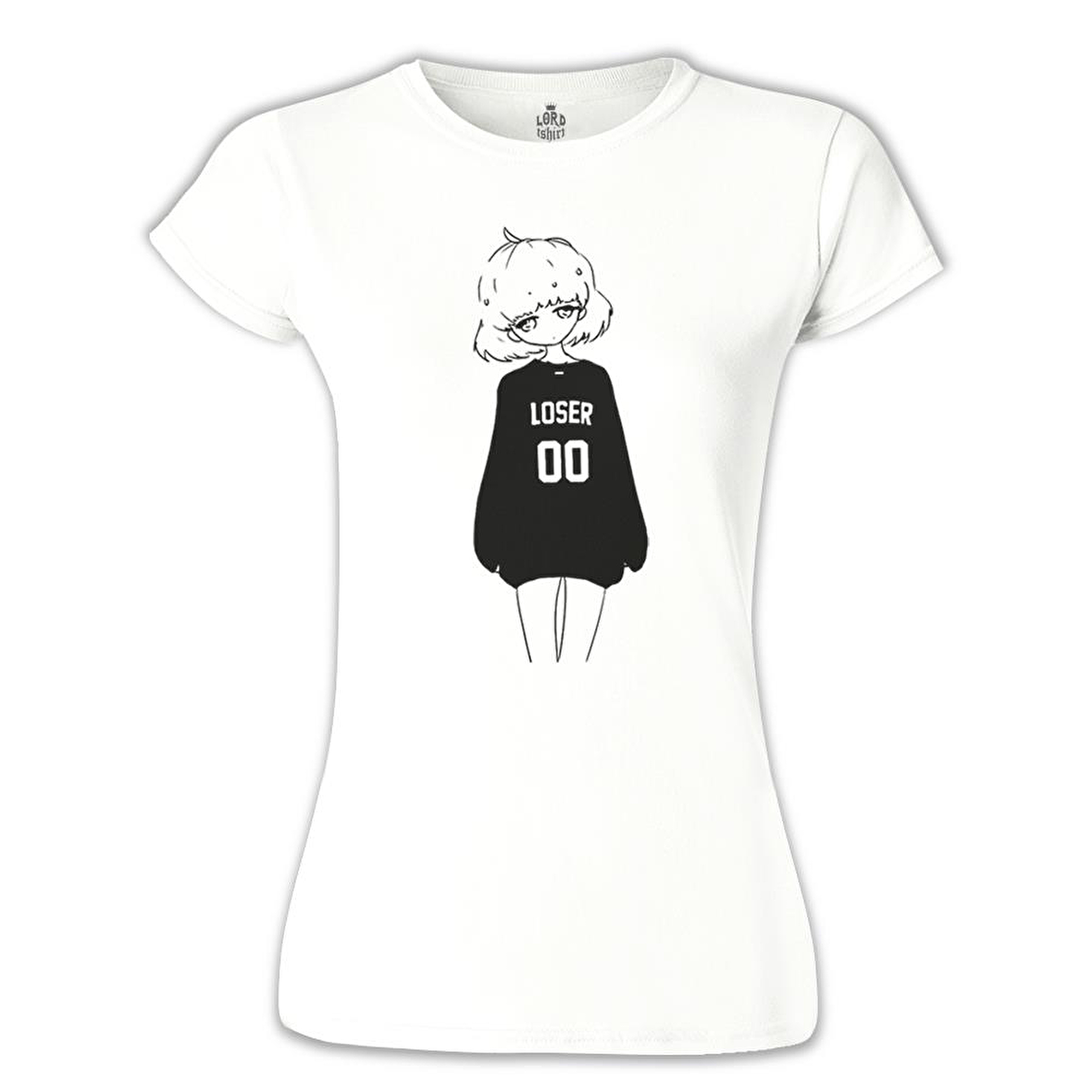 Loser Beyaz Bayan Tshirt