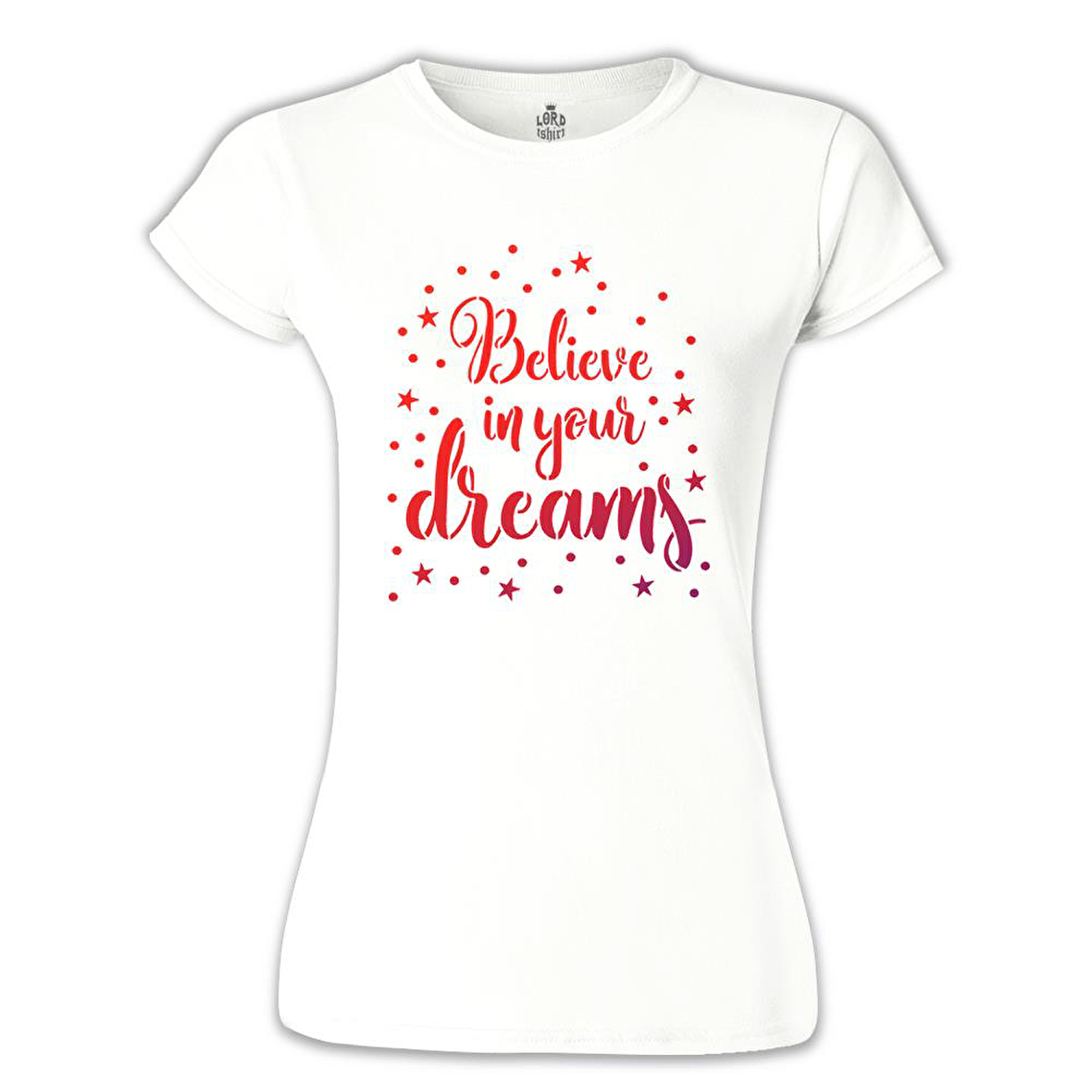 Dream Believing Beyaz Bayan Tshirt