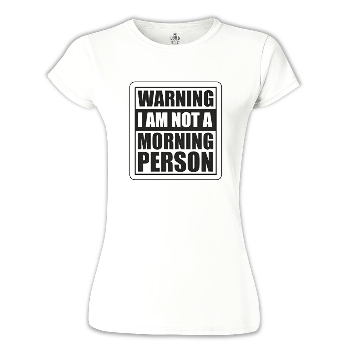 Not a Morning Person Beyaz Bayan Tshirt