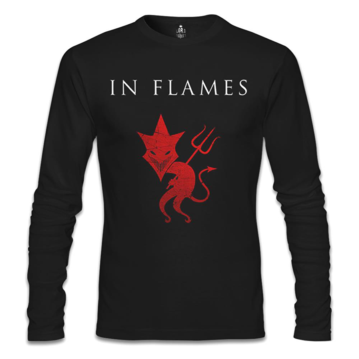 In Flames Siyah Erkek Sweatshirt