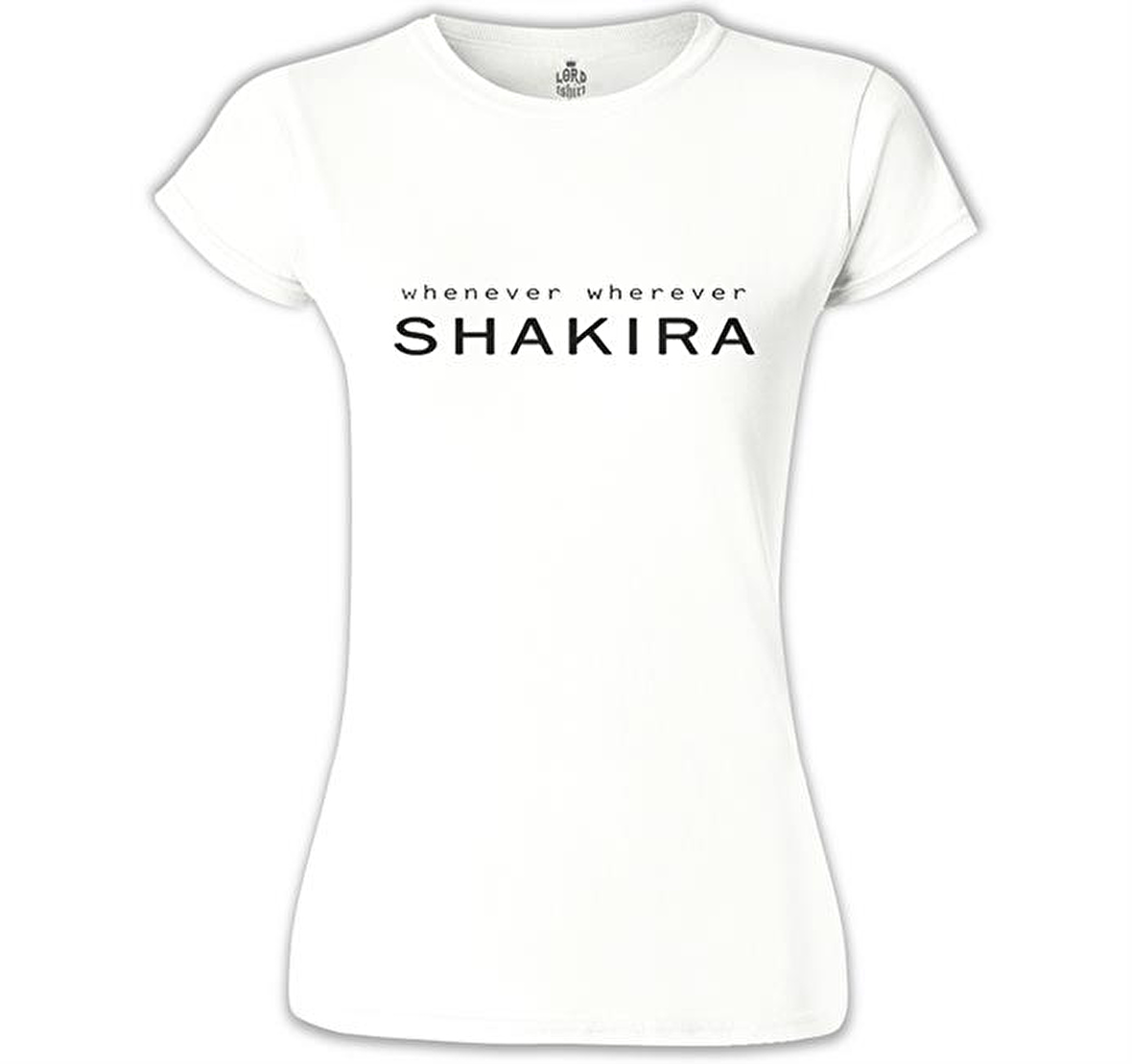 Shakira - Whenever Beyaz Bayan Tshirt