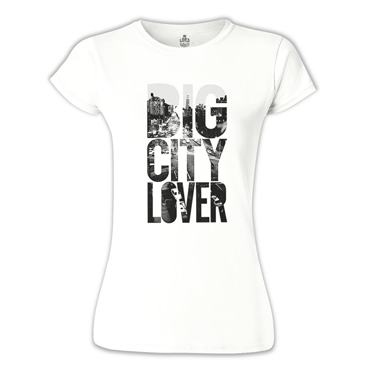 Big City Lover Beyaz Bayan Tshirt
