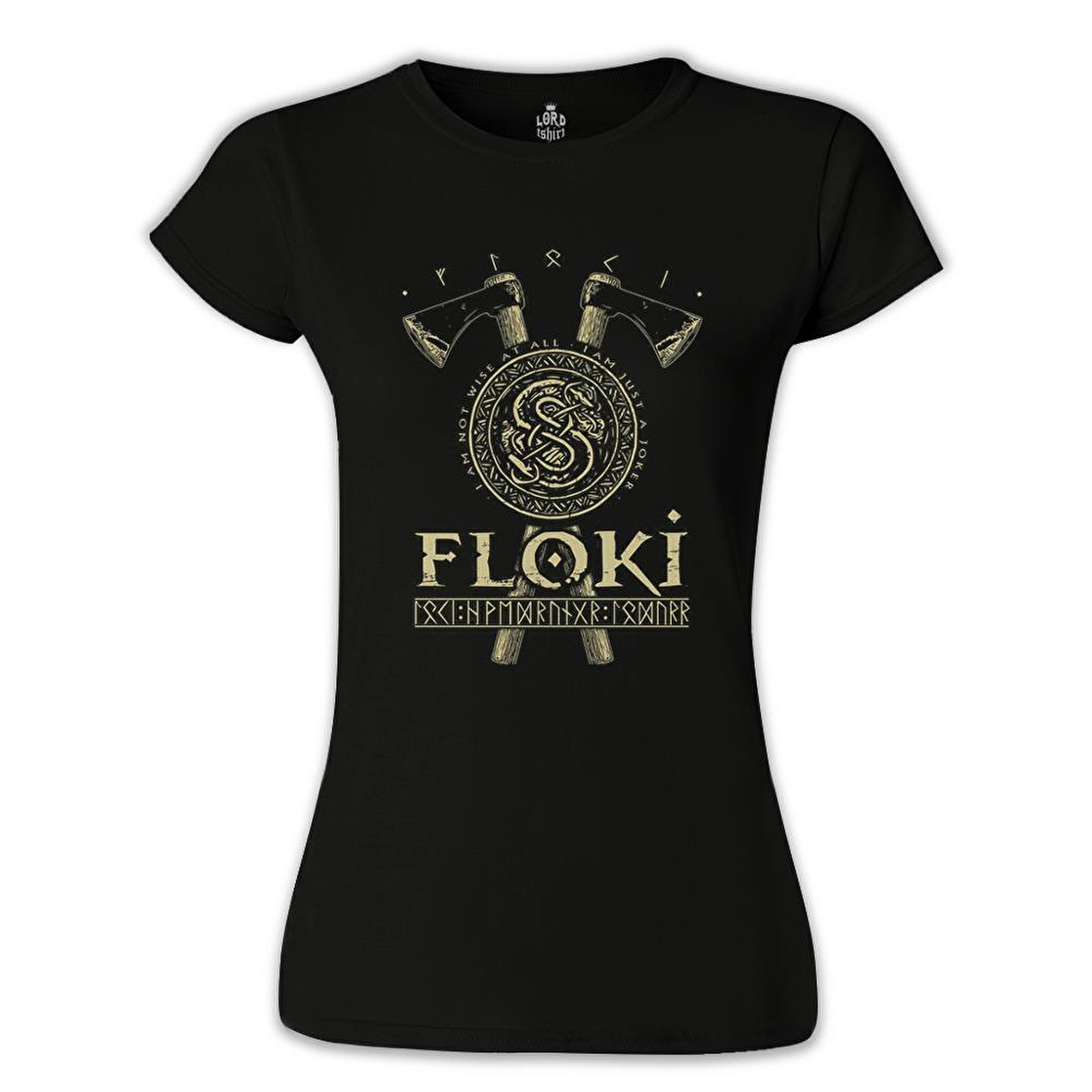 Vikings - Floki Siyah Bayan Tshirt