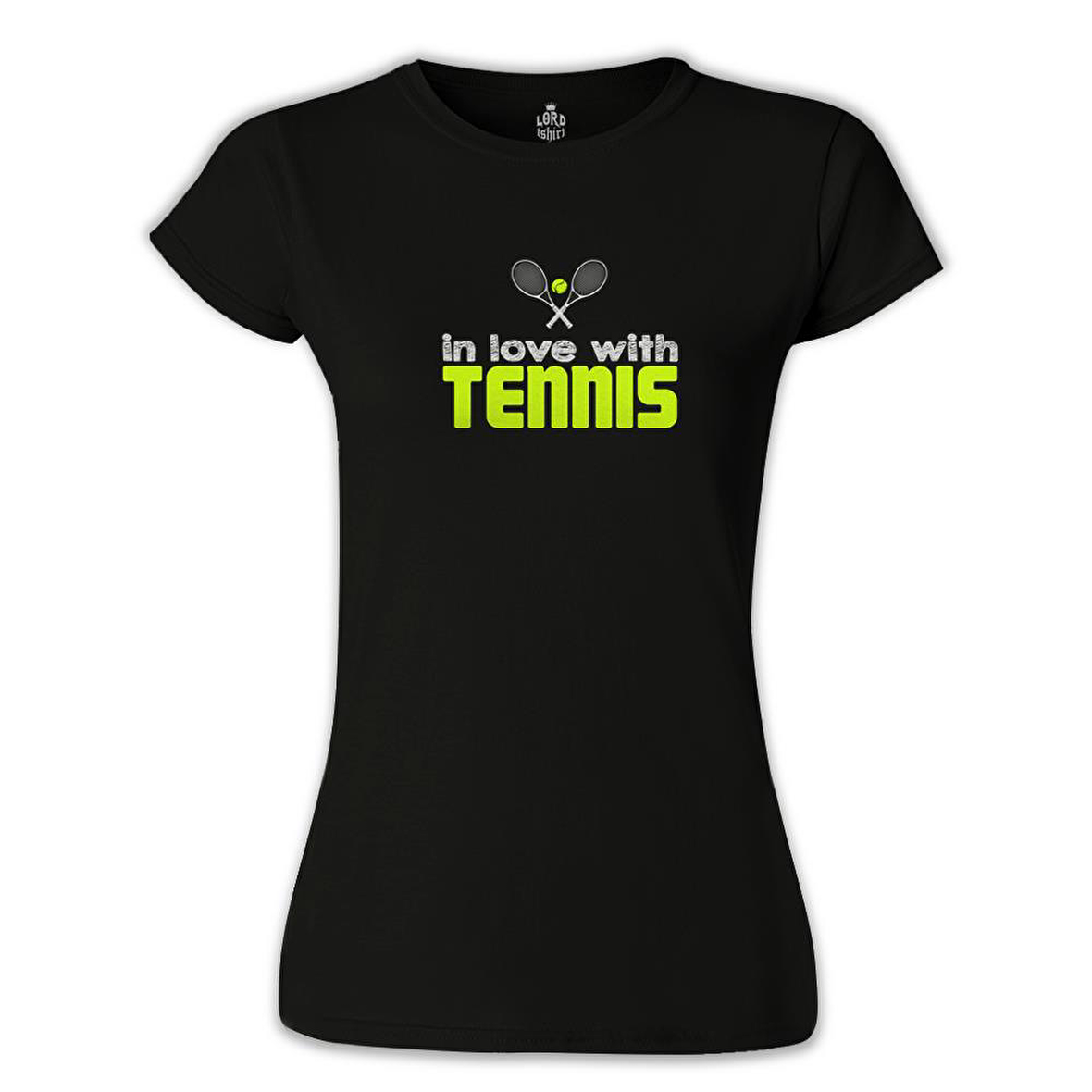 Tenis - In Love With Siyah Bayan Tshirt