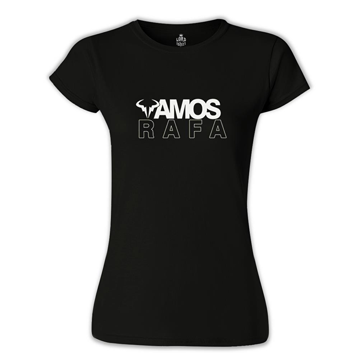 Tenis - Vamos Rafa Siyah Bayan Tshirt