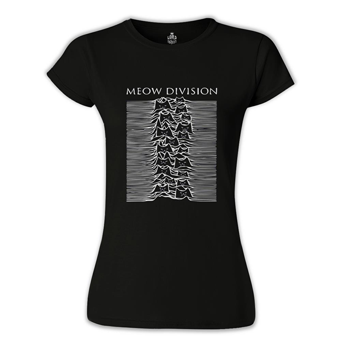 Meow Division Siyah Bayan Tshirt