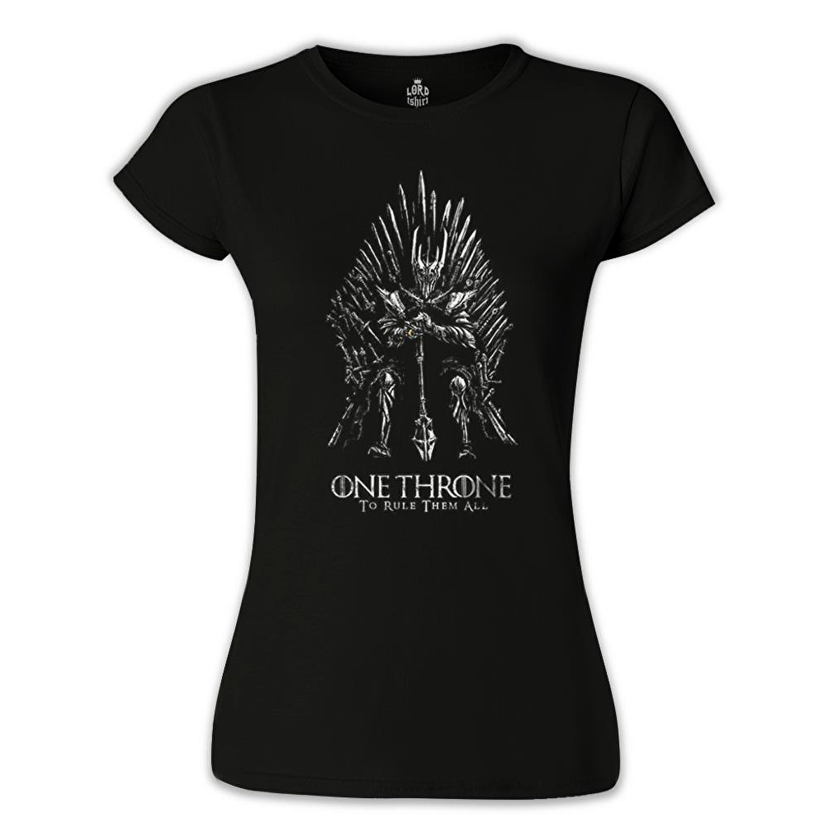 One Throne - Rule Them All Siyah Bayan Tshirt