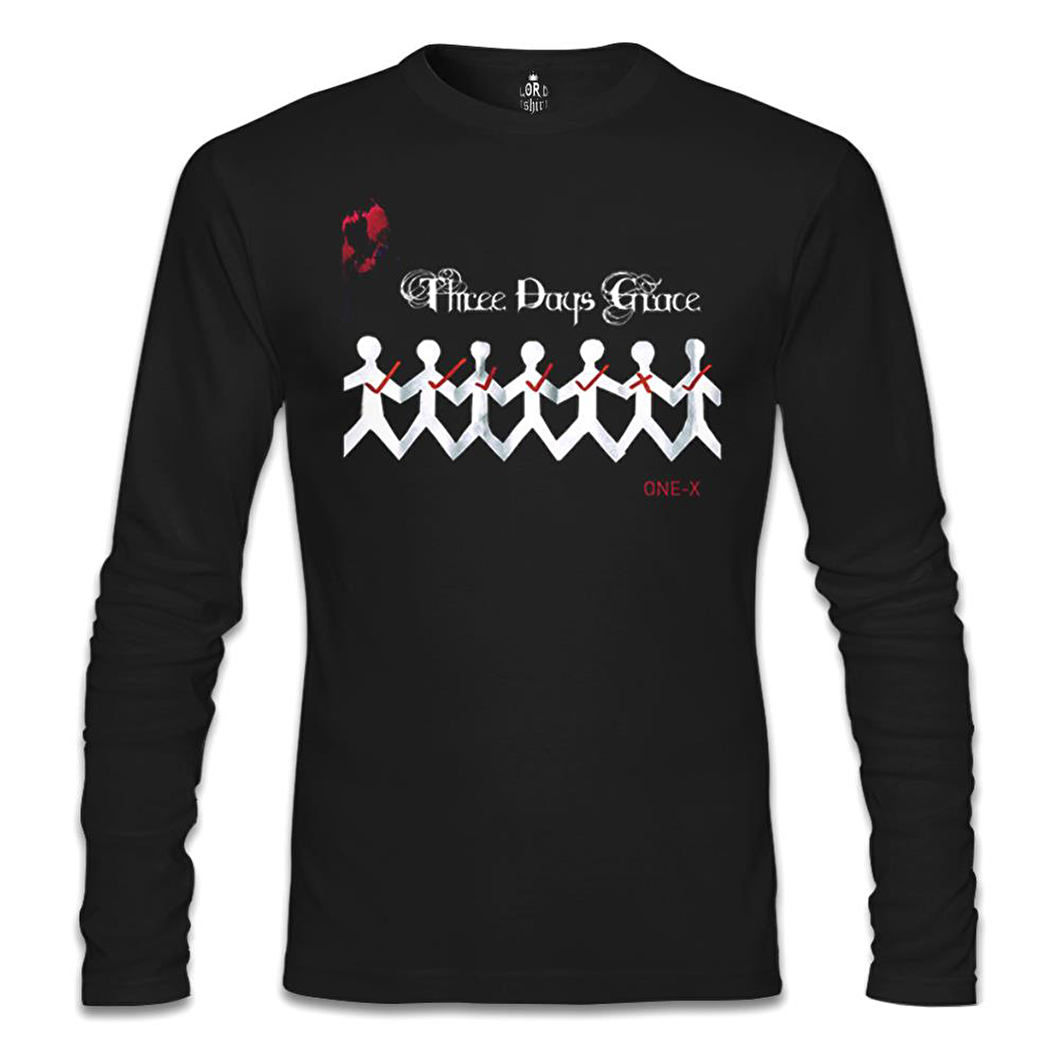 Three Days Grace - One X Siyah Erkek Sweatshirt