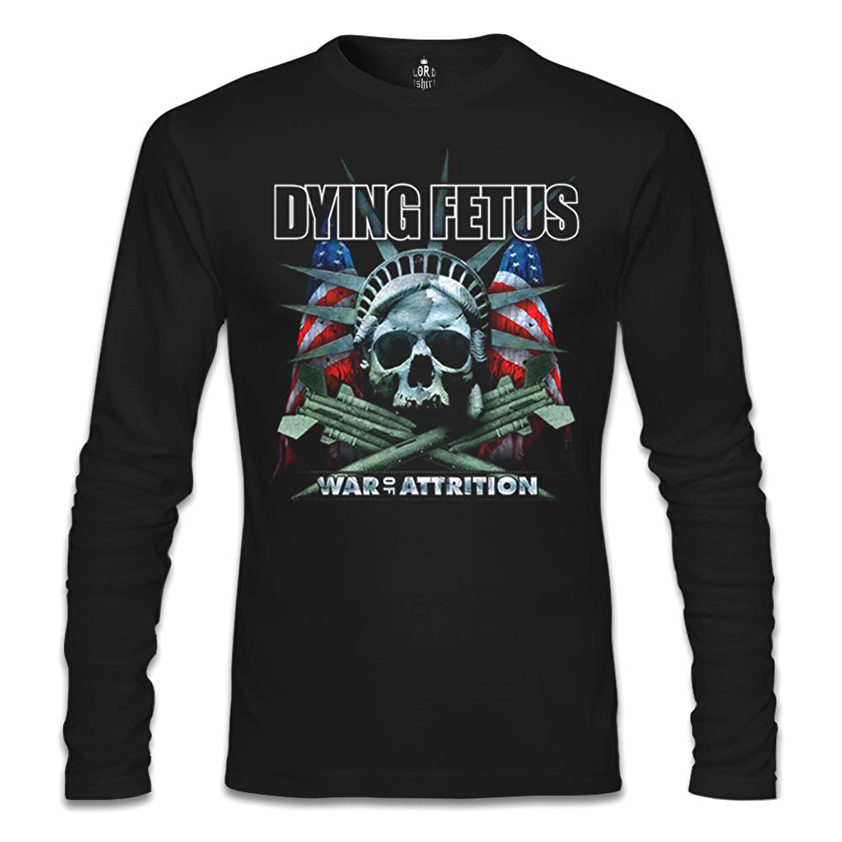 Dying Fetus - War of Attrition Siyah Erkek Sweatshirt