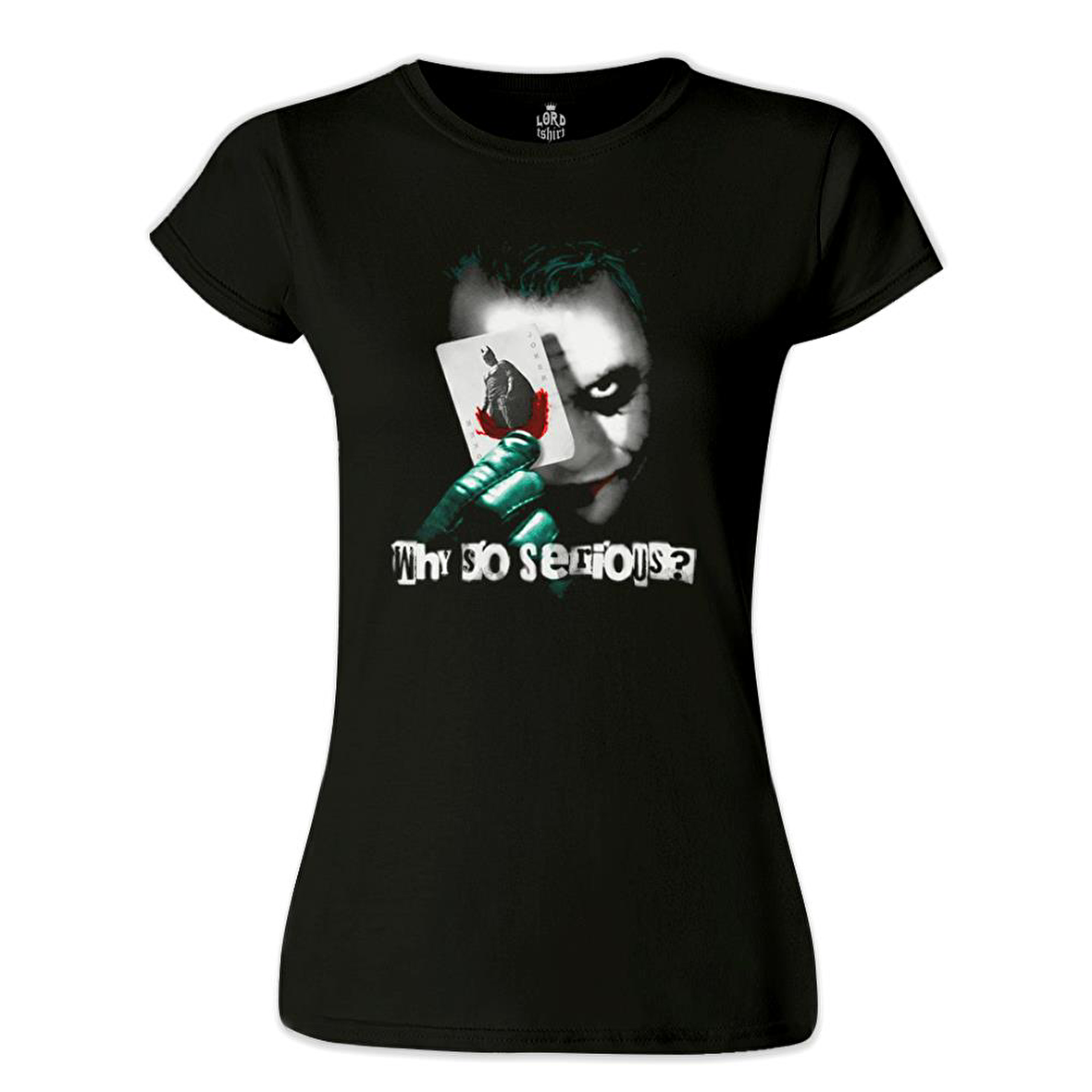 Joker - Cards Siyah Kadın Tshirt