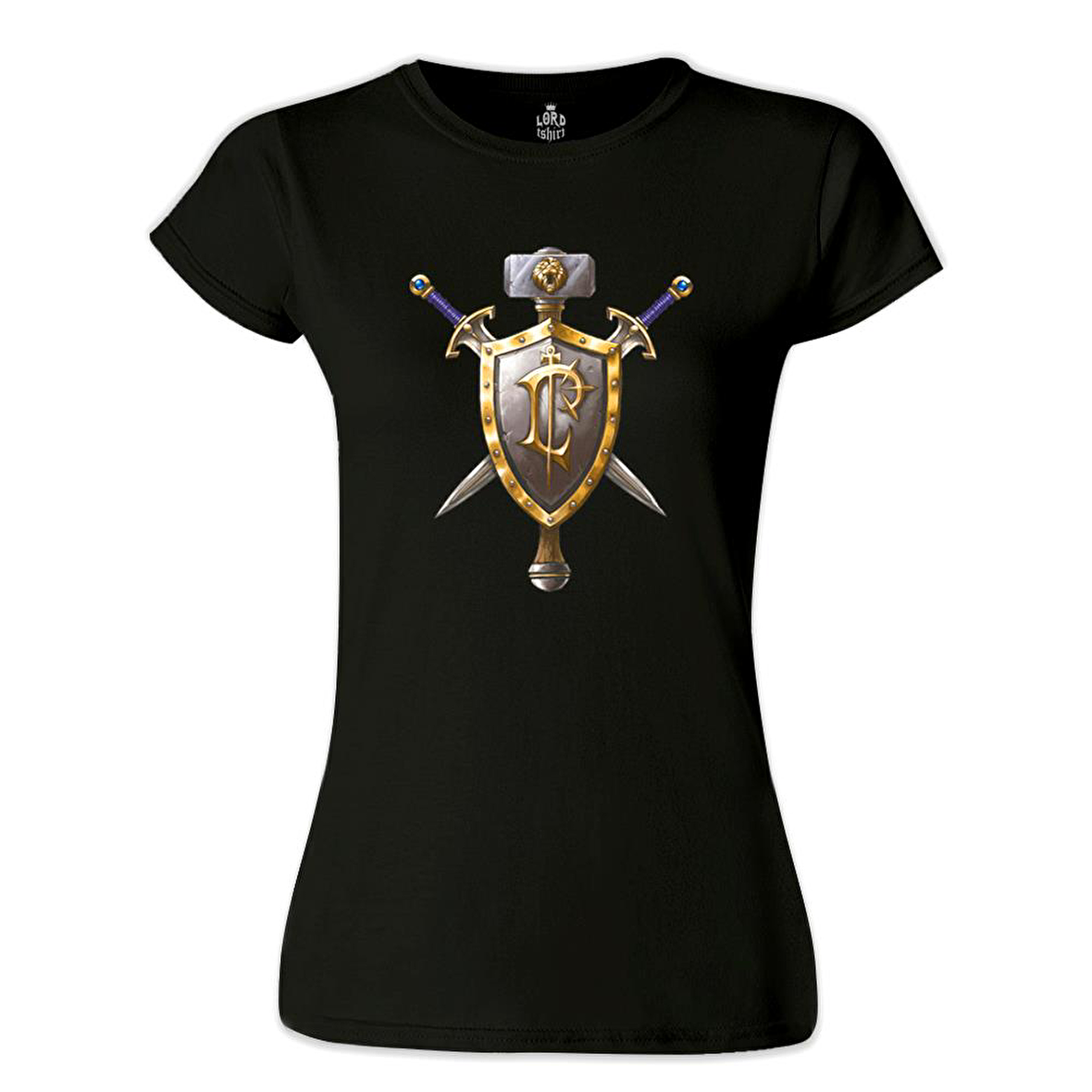 World of Warcraft - Human Siyah Bayan Tshirt