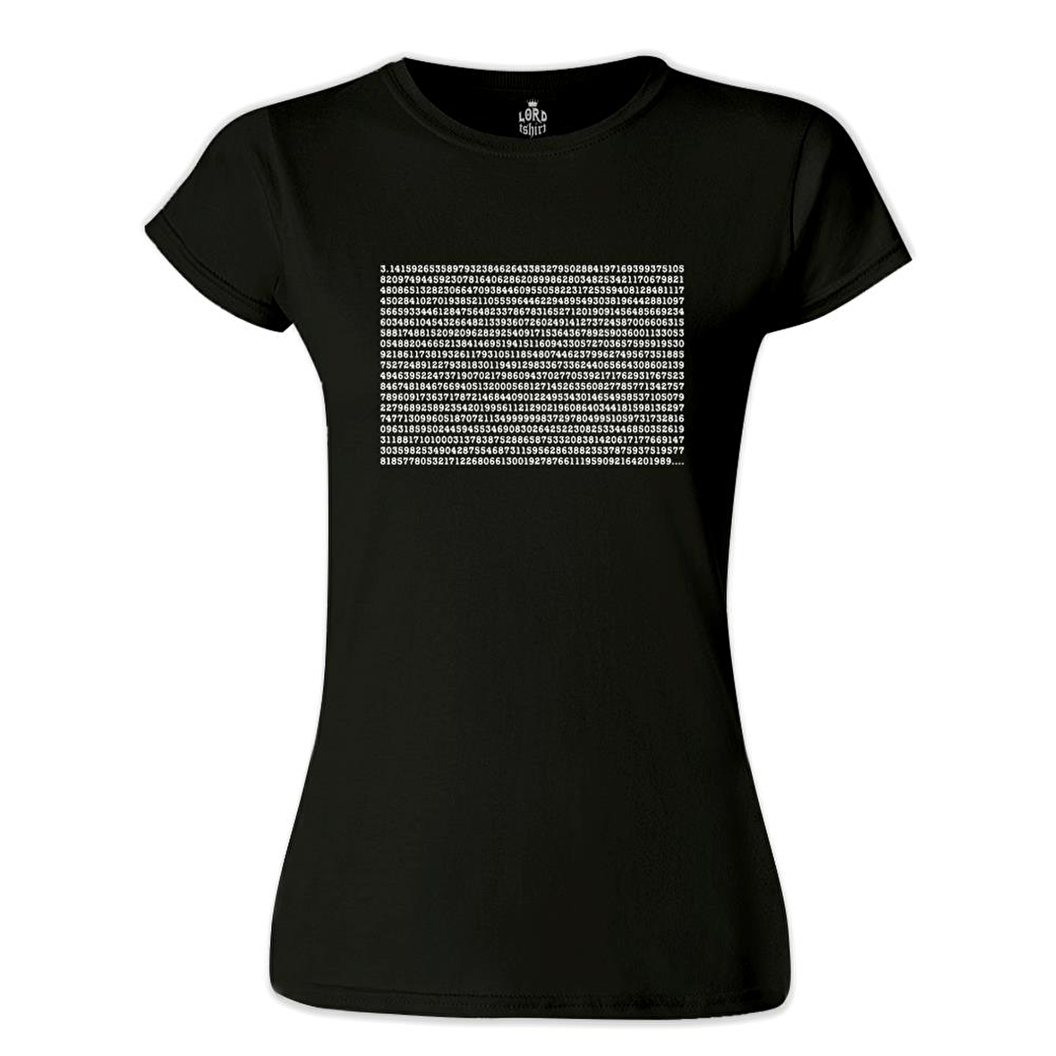 Matematik - Pi 0 Siyah Bayan Tshirt