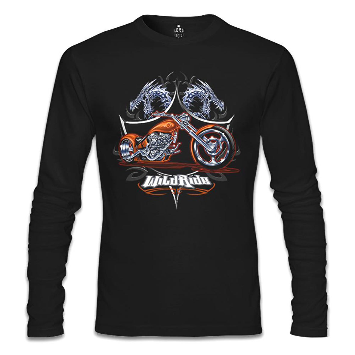 Motosiklet - Motor Ride Siyah Erkek Sweatshirt