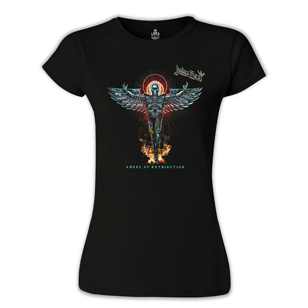 Judas Priest  - Angel Siyah Bayan Tshirt