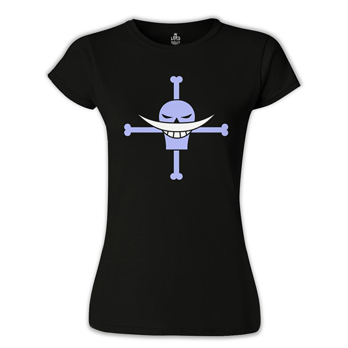 One Piece - Roger Siyah Bayan Tshirt