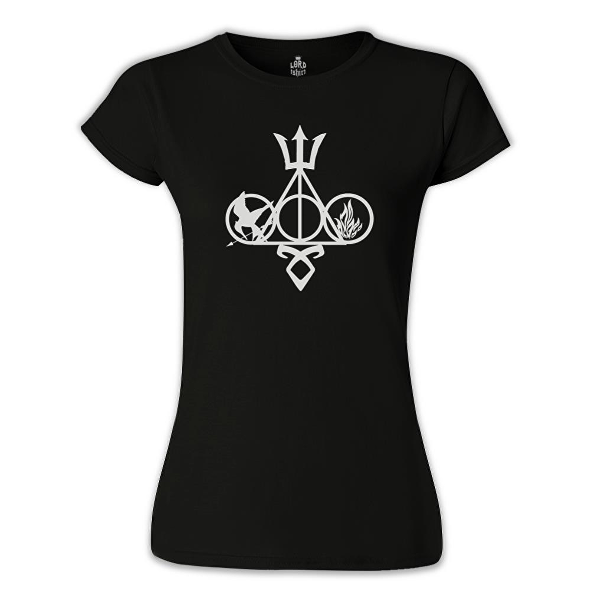 Multifandom Symbols Siyah Bayan Tshirt