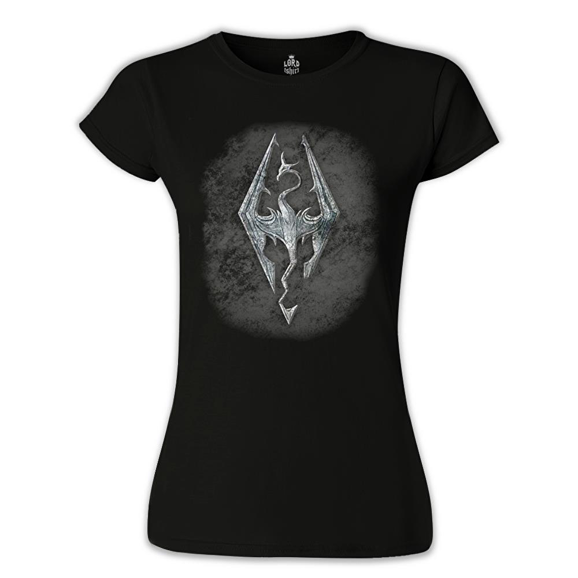 Skyrim - Dragon Siyah Bayan Tshirt