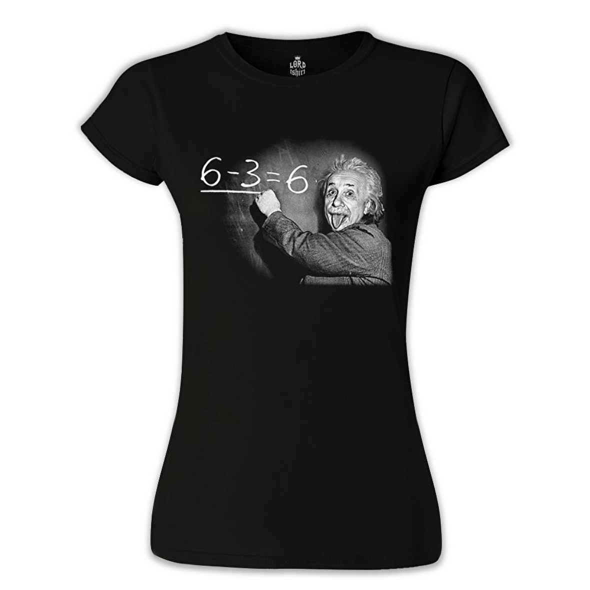 Einstein Siyah Bayan Tshirt