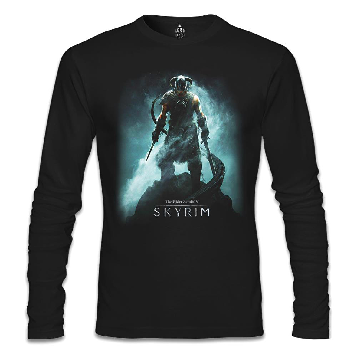 Skyrim - Dawnguard Siyah Erkek Sweatshirt