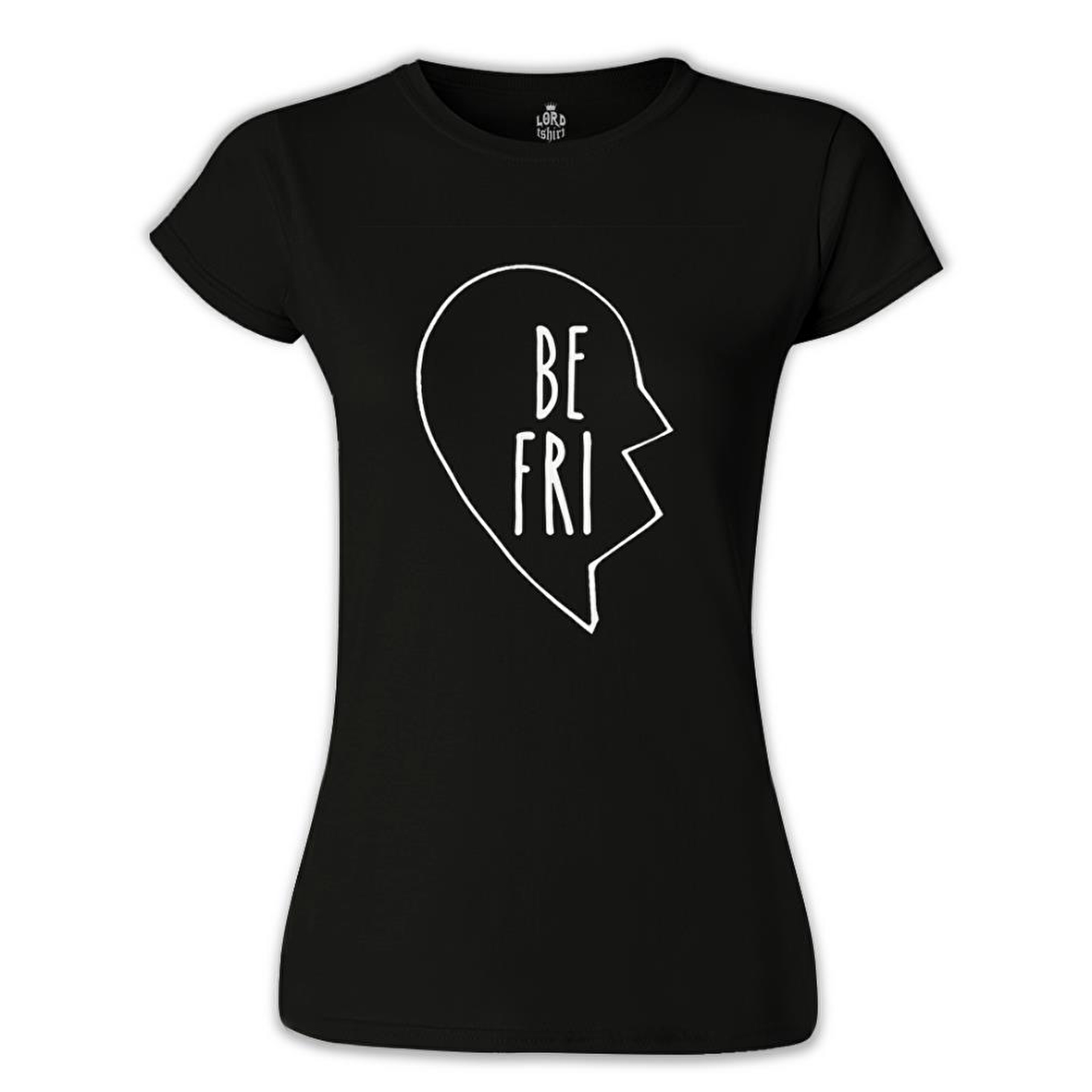 Best Friends Kalp 1/2 - 1 Siyah Bayan Tshirt