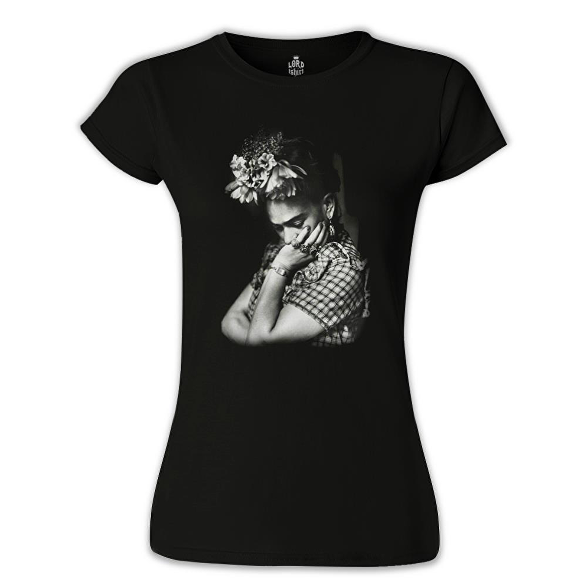 Frida Kahlo Siyah Bayan Tshirt