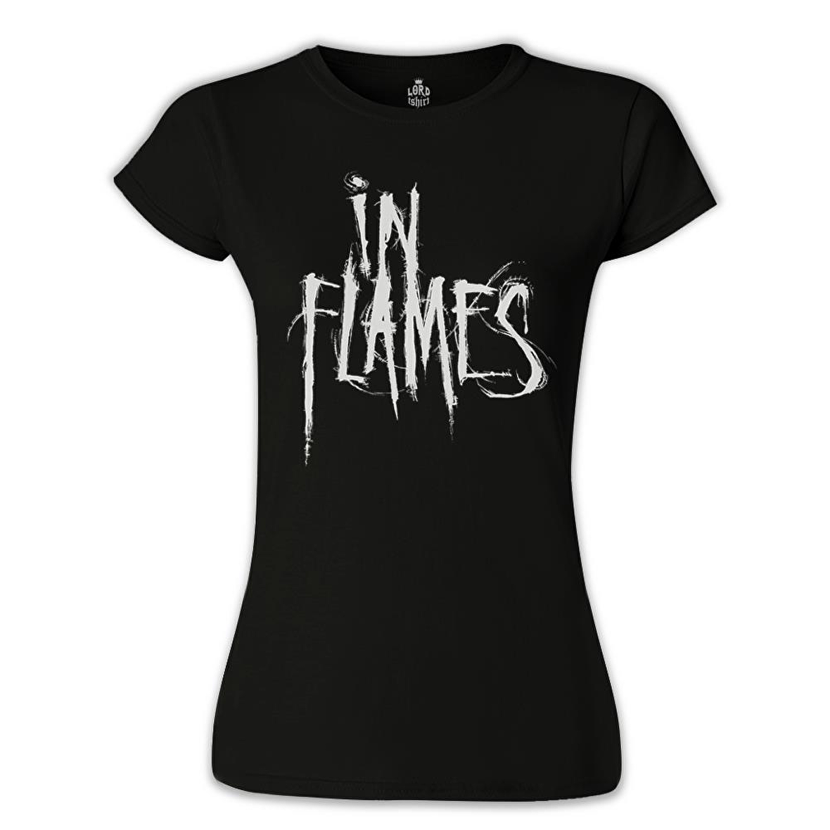 In Flames - Logo Siyah Bayan Tshirt