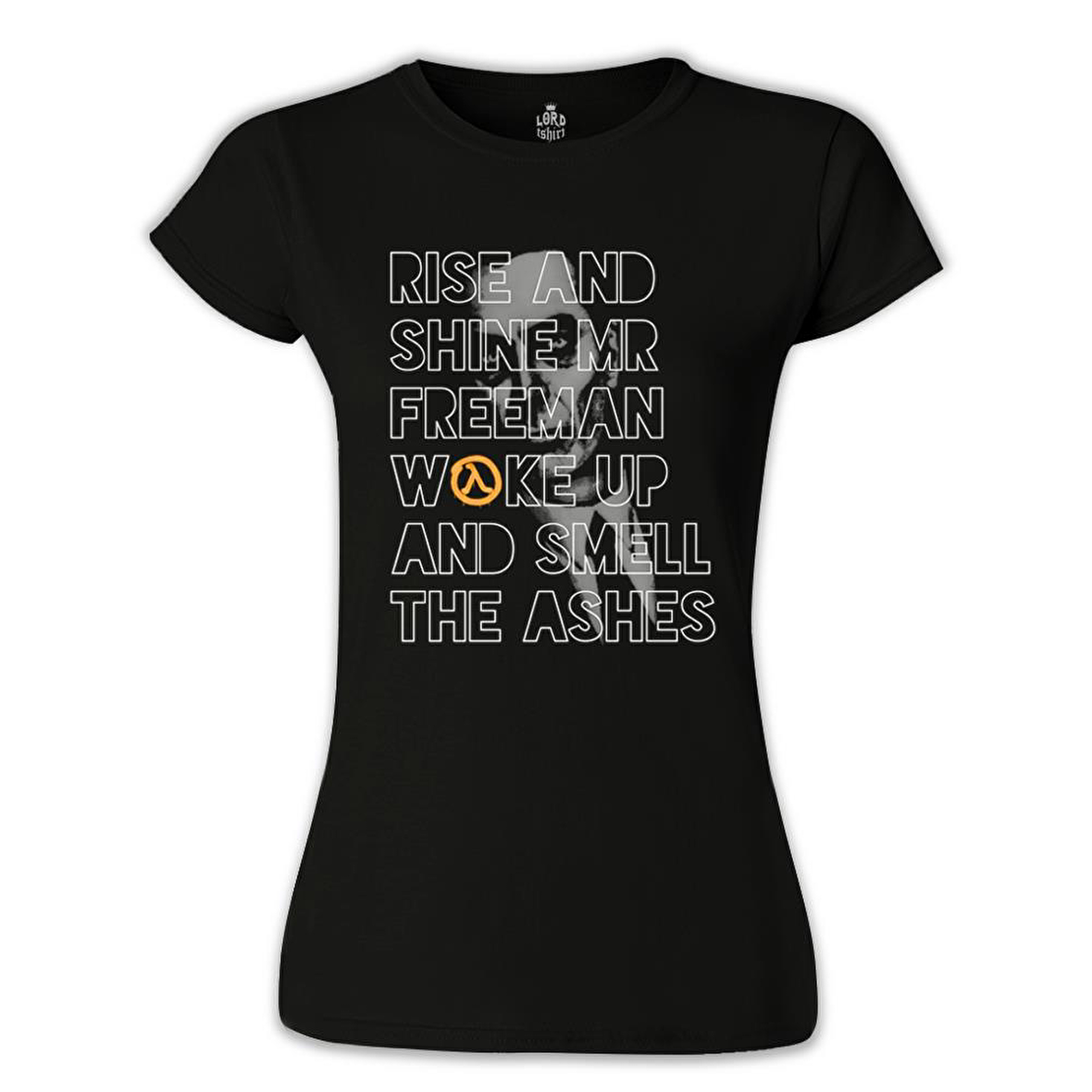 Half Life 2 - Rise and Shine  Siyah Bayan Tshirt