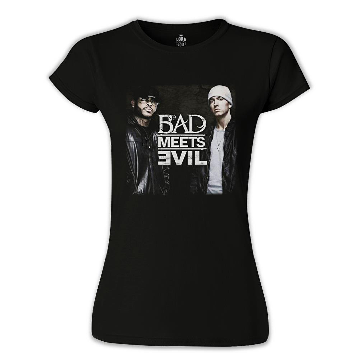 Bad Meets Evil Siyah Bayan Tshirt