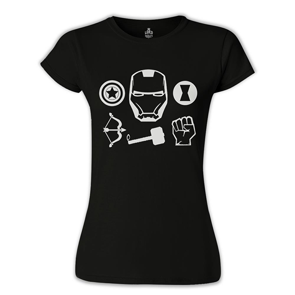 Hunters Siyah Bayan Tshirt