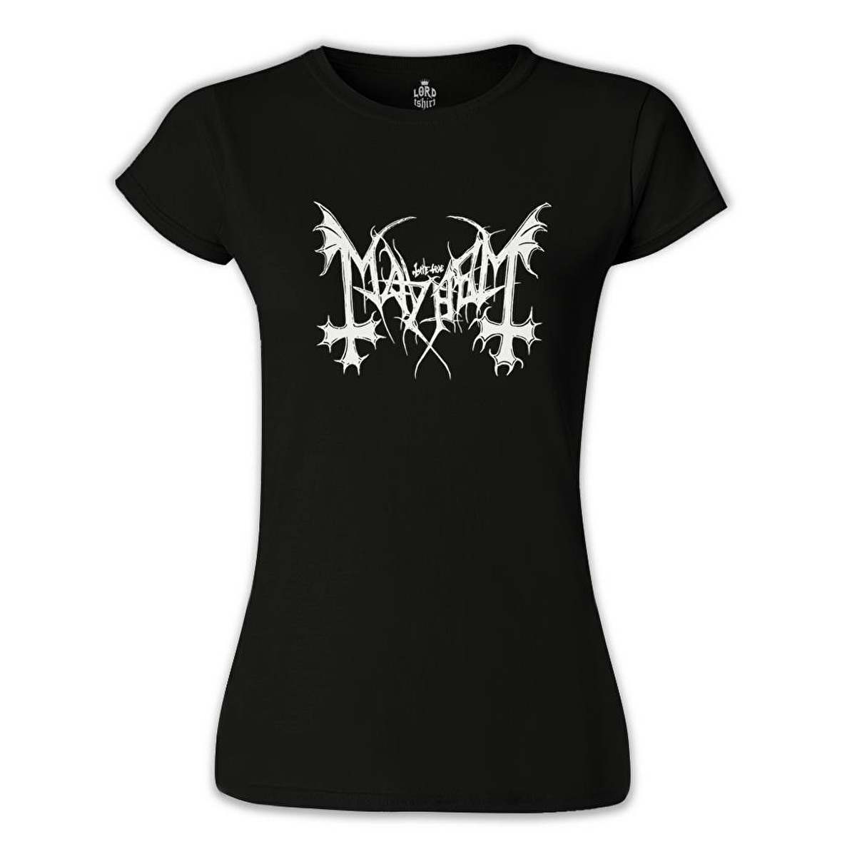 Mayhem - Logo Siyah Bayan Tshirt