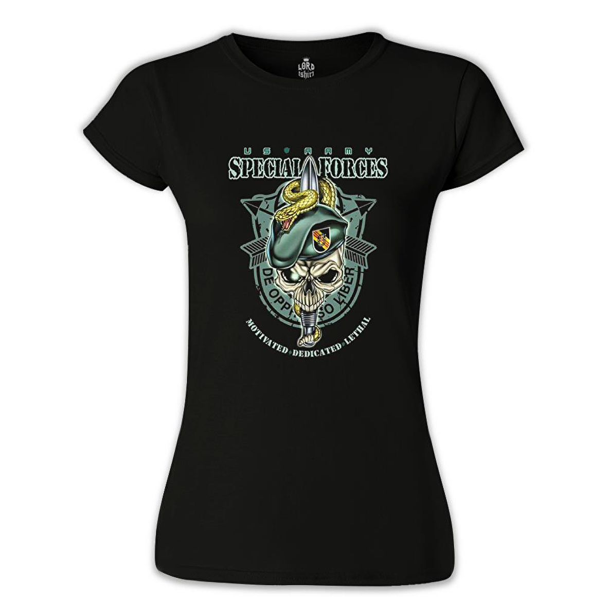 US Army - Special Forces Siyah Bayan Tshirt